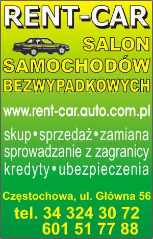 Rent-Car Salon Samochodów Bezwypadkowych,Częstochowa,ul. Główna 56